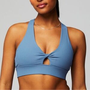 Fabletics Oasis Rib Twist Medium Impact Sports Bra